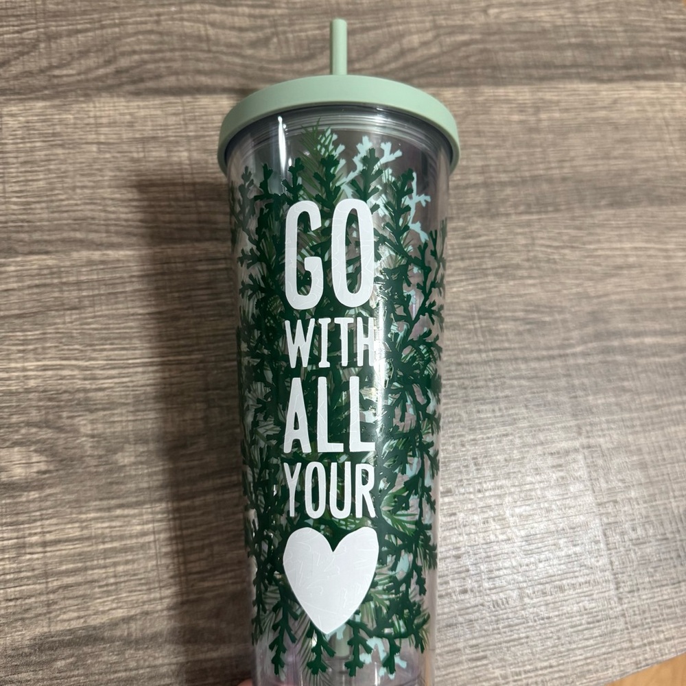 Starbucks Green Branches Tumbler Go With All Your Heart